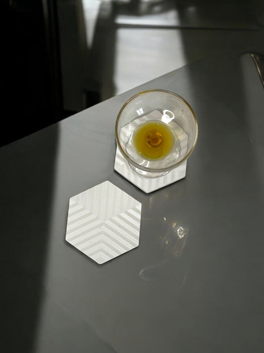 Mysa : posavasos hexagonal minimalistas