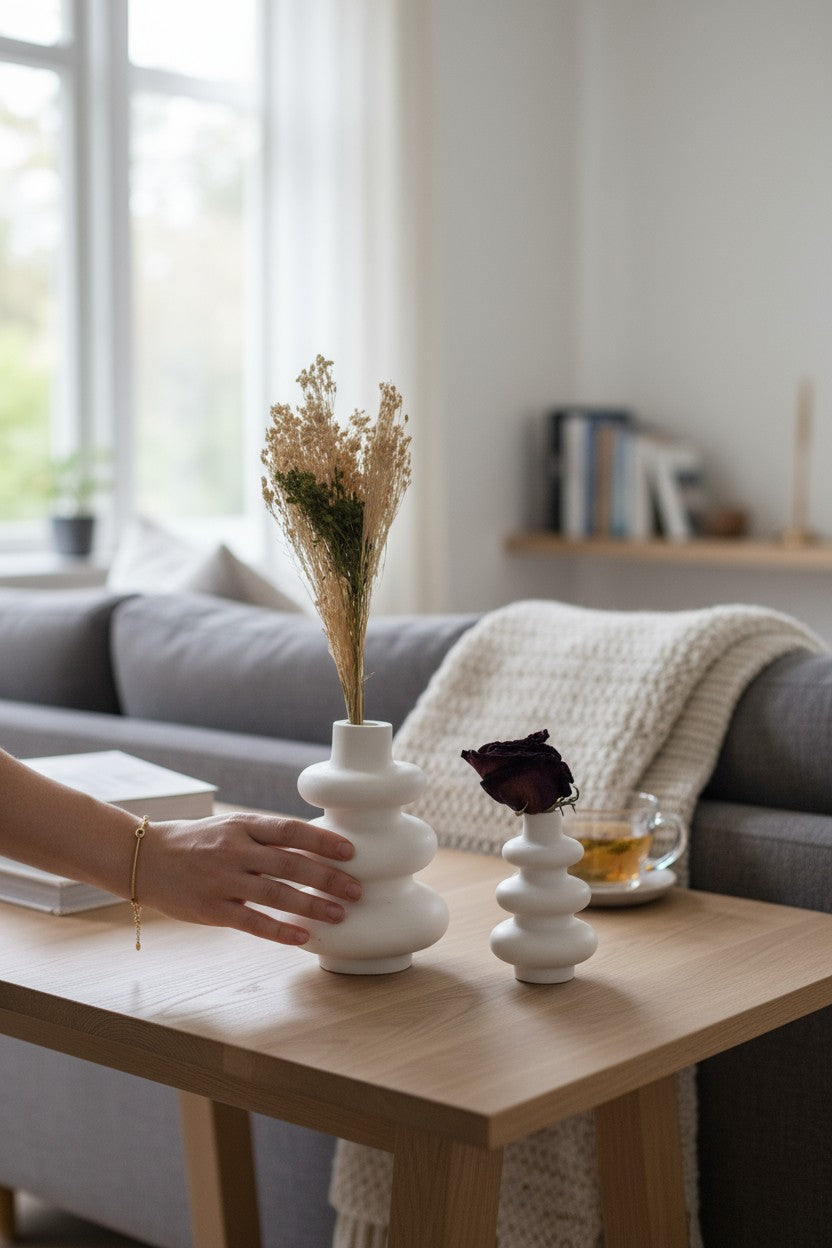 Blomma : jarrón minimalista tres círculos