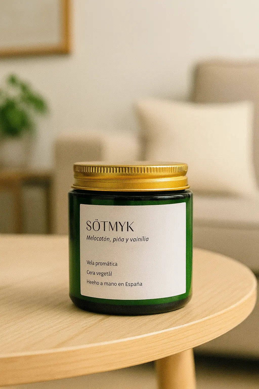 Søtmyk: vela aromática vegana con aroma dulce