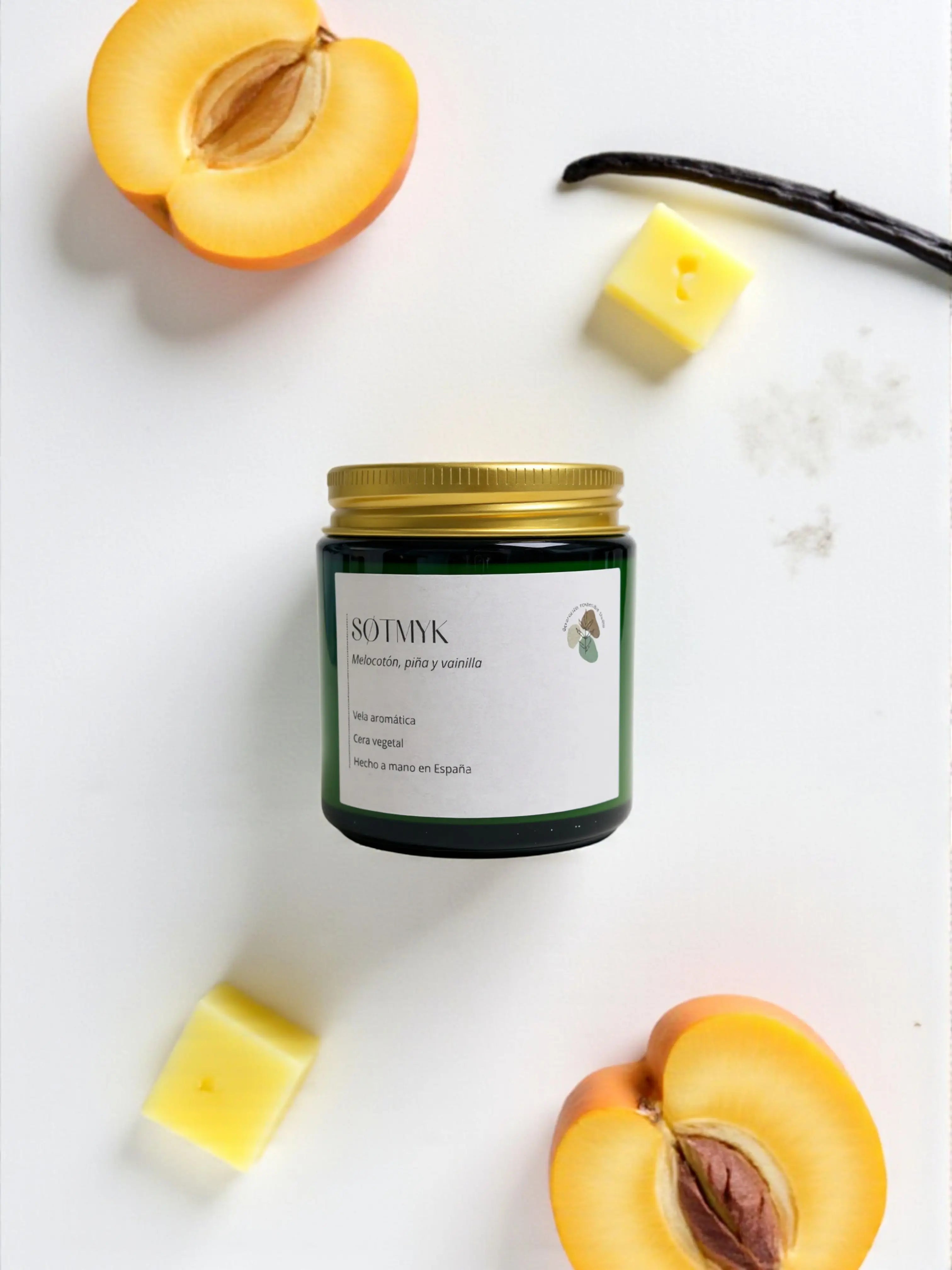 Søtmyk: vela aromática vegana con aroma dulce